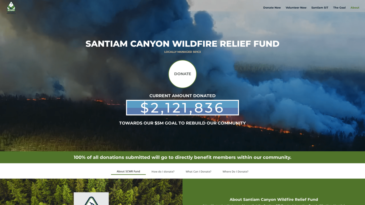 Santiam Canyon Wildfire Relief Fund