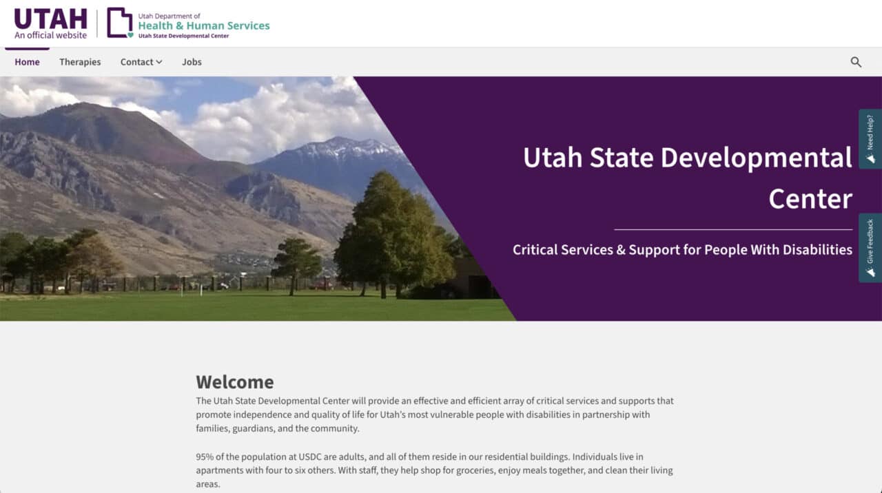 Developmental Center – State of Utah